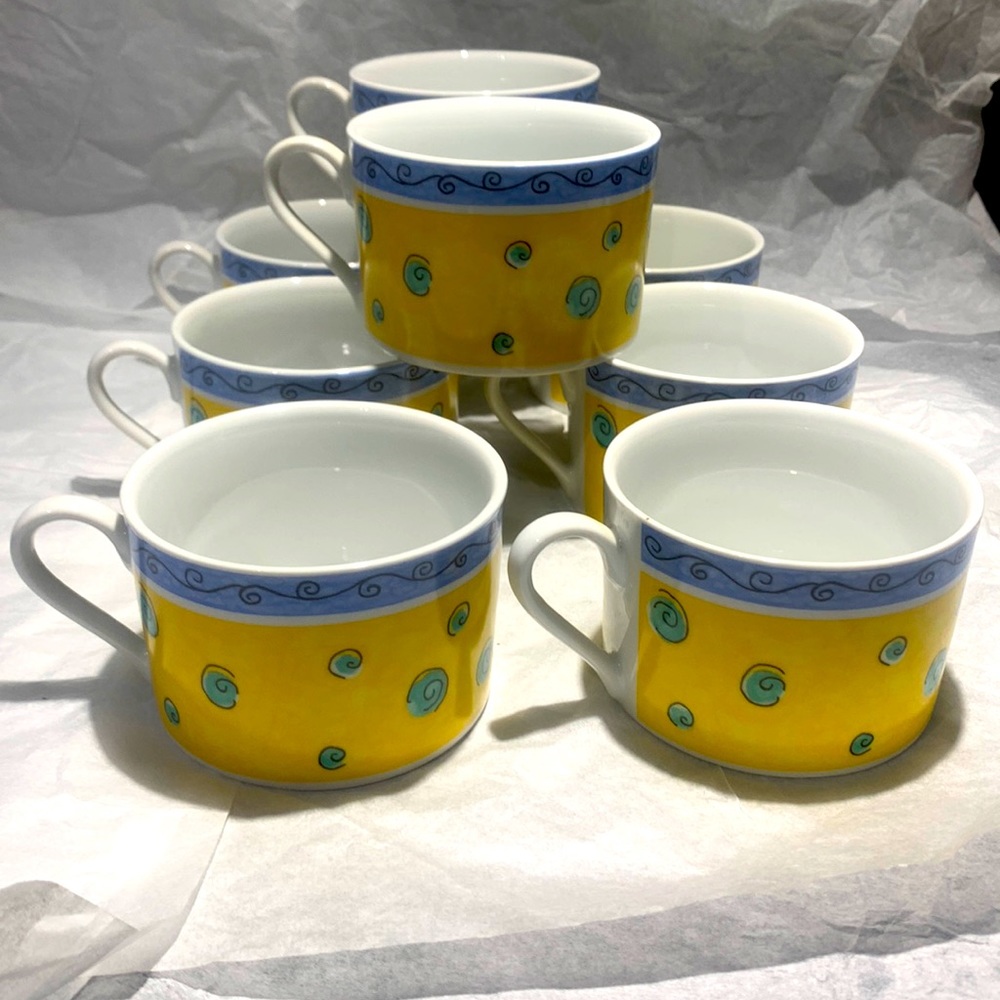 Set/8 Hot Chocolate, Tea, Coffee Mugs